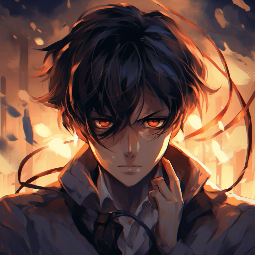 Levi Ackerman of Attack on Titan in battle mode, highlighted with intense lines and shaded colors. best anime guys pfp pfp for discord.