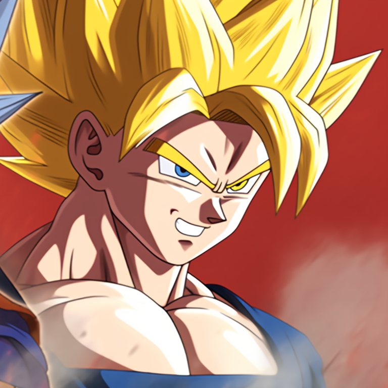 Transformed Goku and Vegeta side-by-side, vibrant colors and fierce expressions. best goku and vegeta matching pfp pfp for discord.