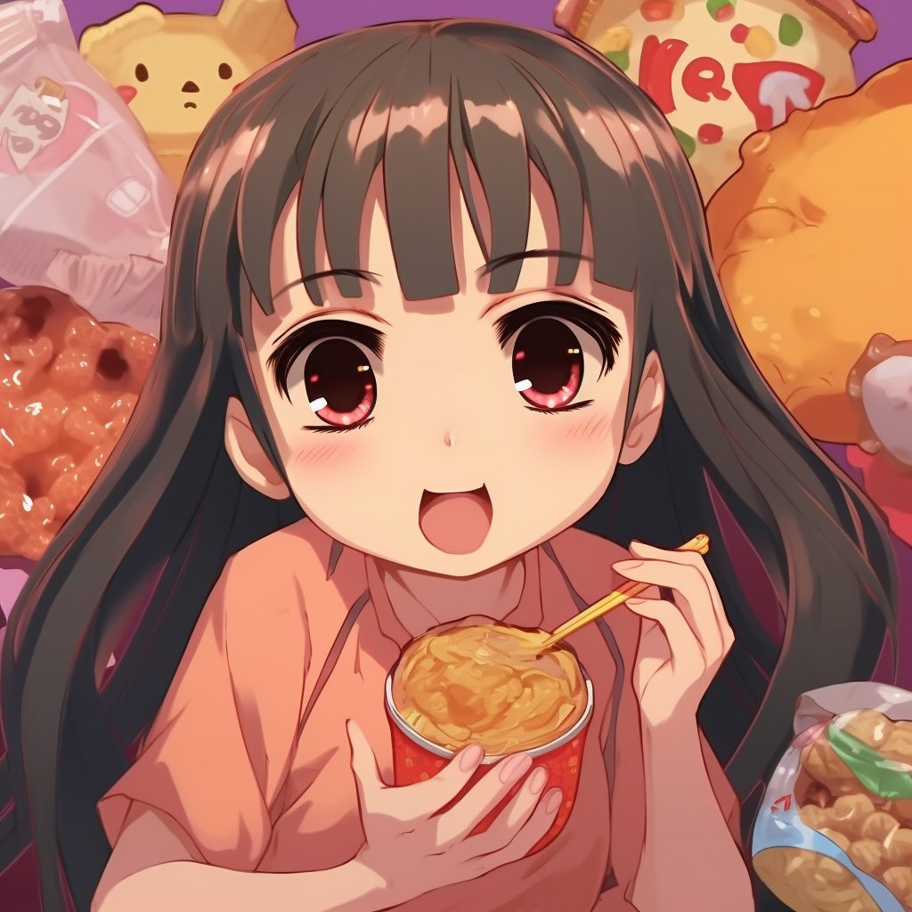 Winking anime girl, playful pose with cheerful expression. anime meme pfp with girl characters pfp for discord.