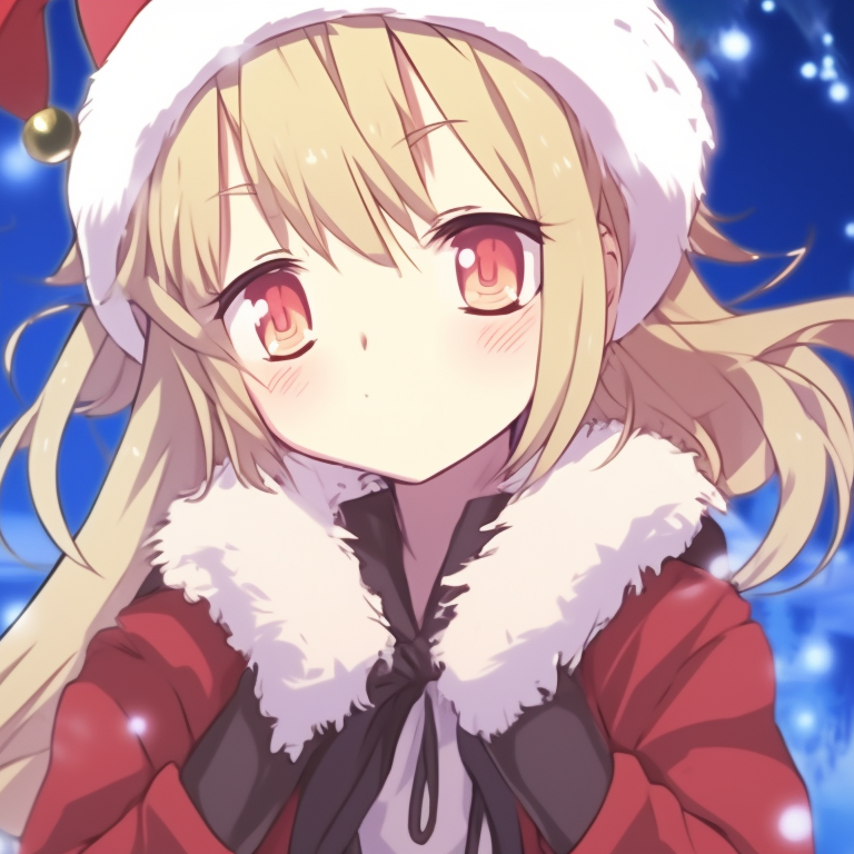 Two characters inside a snow globe, soft shading and pastel colors, sharing a happy moment. matching christmas meme pfp ideas pfp for discord.