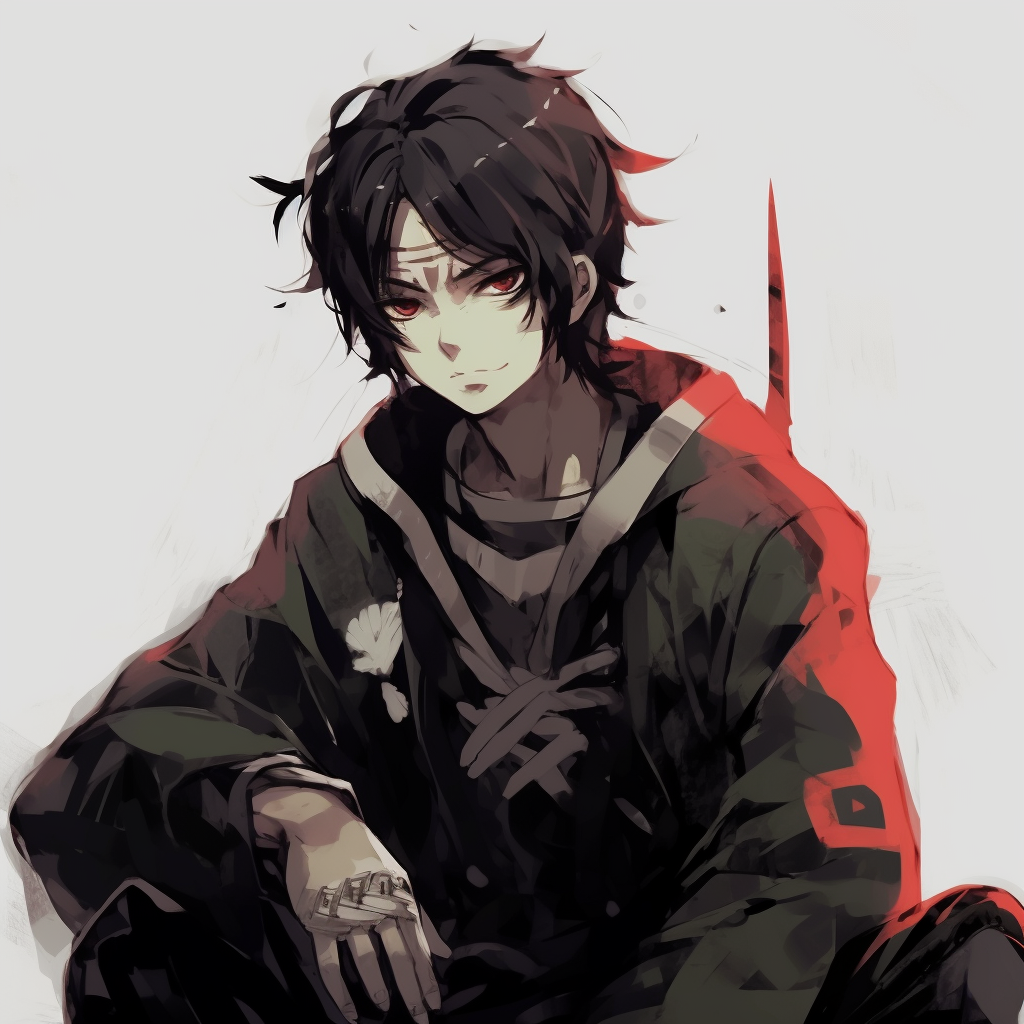 Enigmatic Manga male with mystical aura, use of cool tones and ethereal effects. anime pfp for guys in manga pfp for discord.