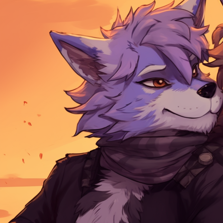 Two furry characters in beach-themed getup, bright blues and yellows, sand and surf details. animated furry matching pfp pfp for discord.