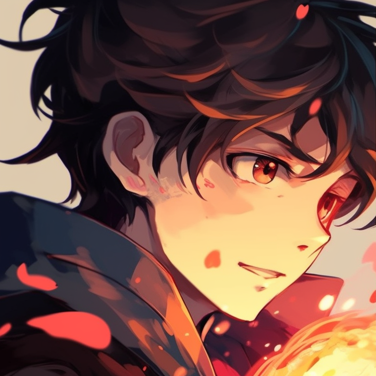 Two characters with radiant auras, glowing accents and rich details. awesome matching discord pfp ideas pfp for discord.