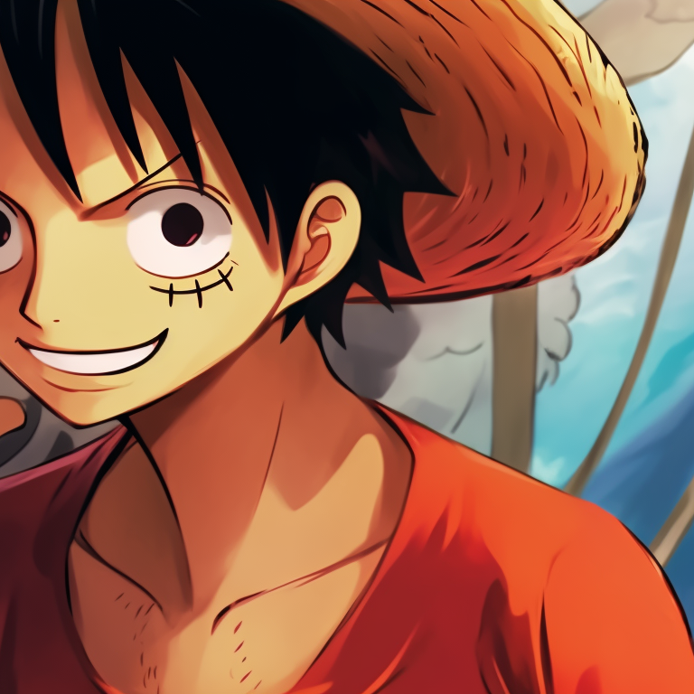 Luffy and Nami within a mysterious fog, thick lines and muted colors manifest an eerie ambiance. matching pfp with luffy and nami theme pfp for discord.