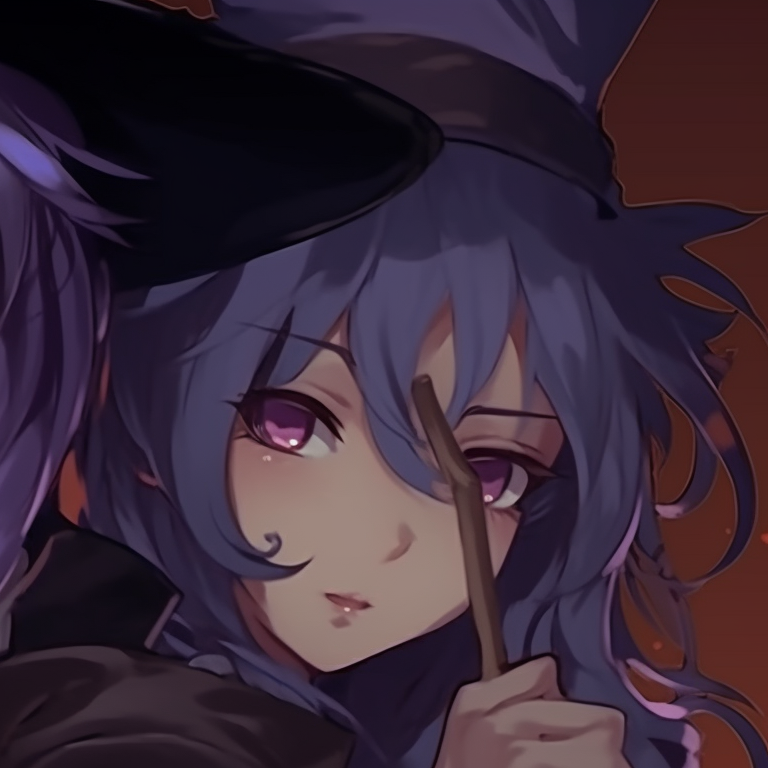 Two characters as vampires, gothic style with deep reds and blacks. group themed halloween pfp ideas pfp for discord.