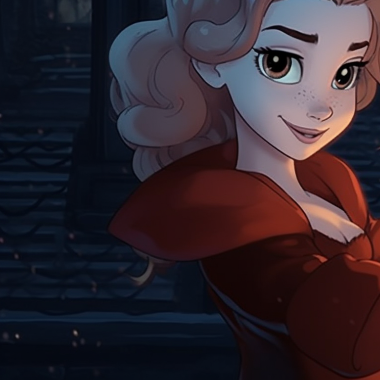 Two characters from Disney Princess line-up, ghostly effects and soft shading, floating ghosts in the background. disney halloween matching pfp - for girls pfp for discord.