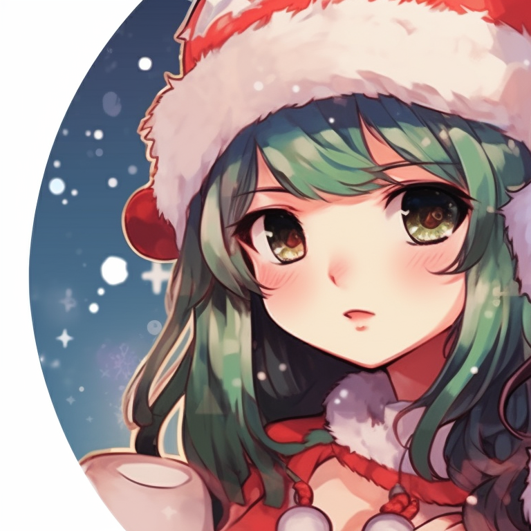 Two characters with matching Christmas sweaters, showing a rich texture and warm colors. fascinating matching cute aesthetic christmas pfp options pfp for discord.