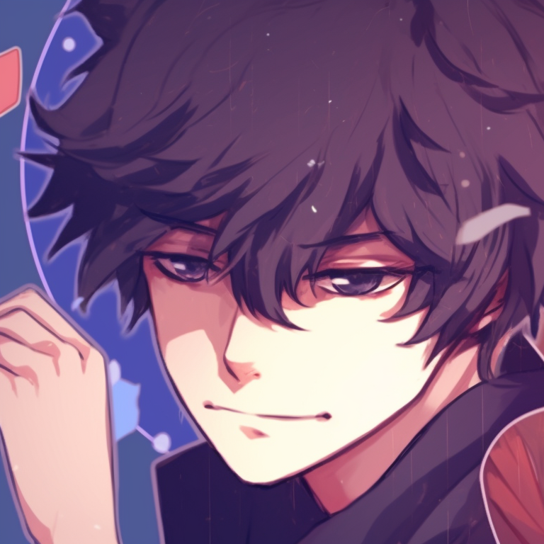 Two characters, expressive movements, full-body portrayals and a dreamy background. iconic matching anime pfp for couples pfp for discord.