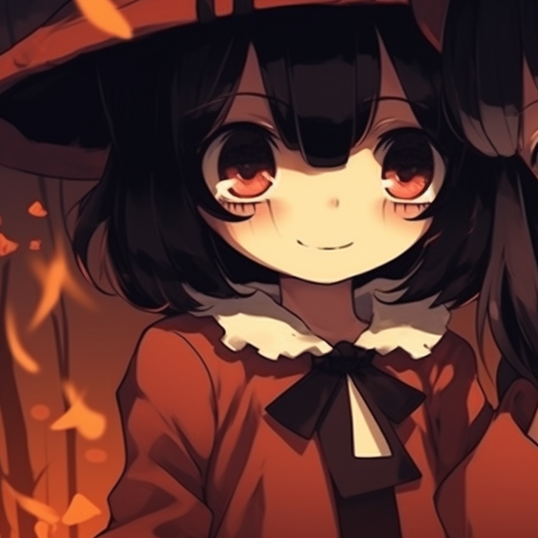 Characters sharing candy corn, soft lines with candy colors, playful atmosphere. perfect halloween matching pfp ideas pfp for discord.