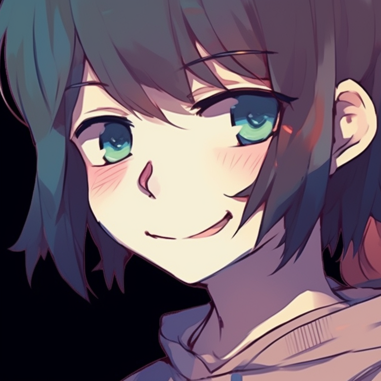 Two friends laughing, vibrant background, soft caricature style. humorous best friends matching pfp pfp for discord.