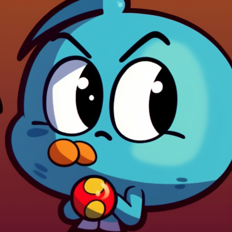 Dynamic posture of Gumball and Darwin, bold lines and expressive faces. gumball and darwin themed pfp pfp for discord.