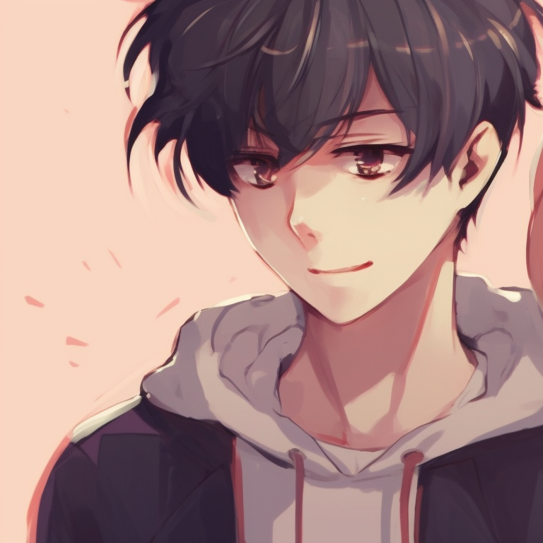 Two characters in relaxed postures, wearing casual ensembles, light tones and carefree atmosphere. cool anime matching pfp couple pfp for discord.