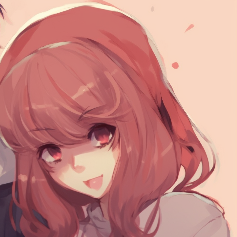 Two characters in relaxed postures, wearing casual ensembles, light tones and carefree atmosphere. cool anime matching pfp couple pfp for discord.