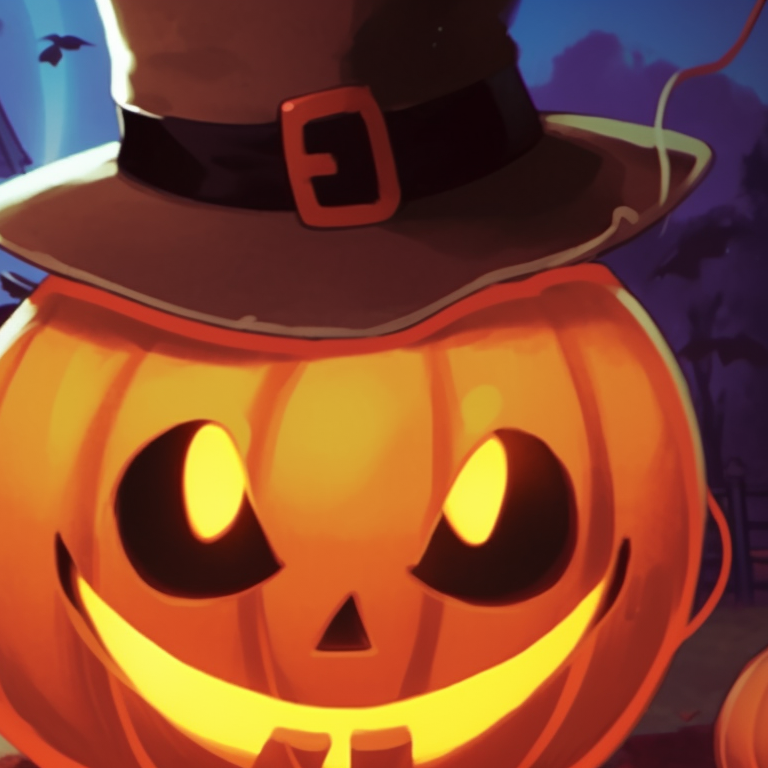 A pair of Togepi Pokémon, one popping out of a Halloween bucket, the other wearing a ghost sheet, against a twilight backdrop. classic matching pokemon pfp with halloween theme pfp for discord.