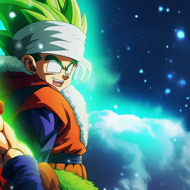 Two characters, icy blues and whites, mimicking Kamehameha stance under falling snow. top matching christmas dragon ball pfp themes pfp for discord.