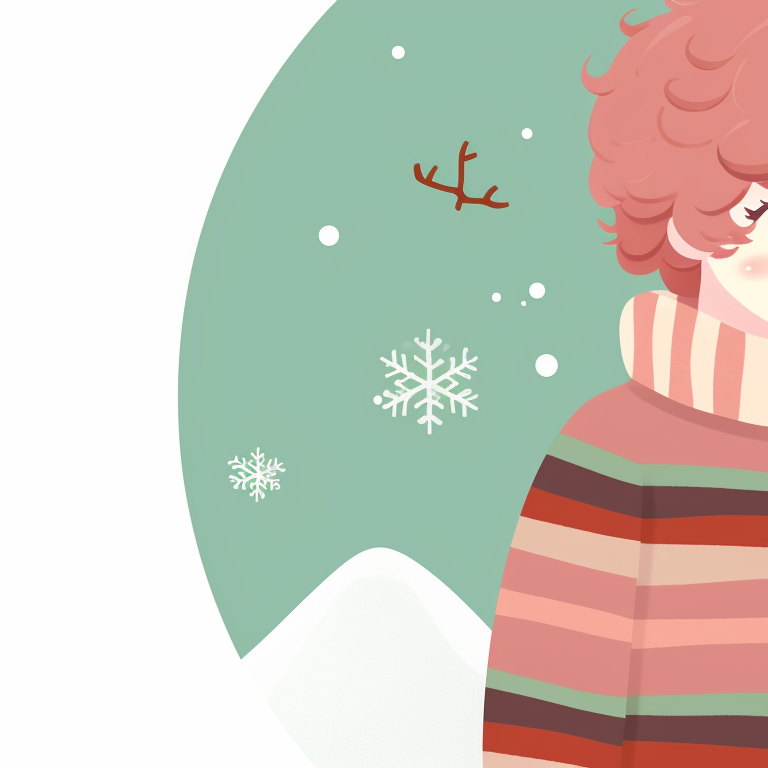 Two characters caught under the mistletoe, bright colors and warm atmosphere. fun matching christmas discord server pfp pfp for discord.