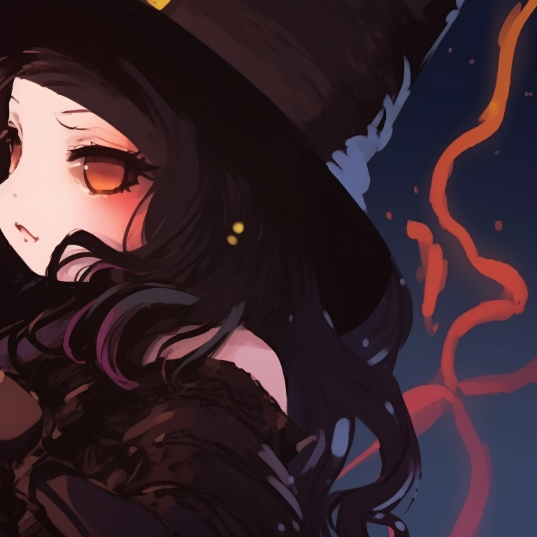 Two characters, creepy smile and gloomy tones, sharing whispered secrets. best of matching bestie halloween pfp pfp for discord.