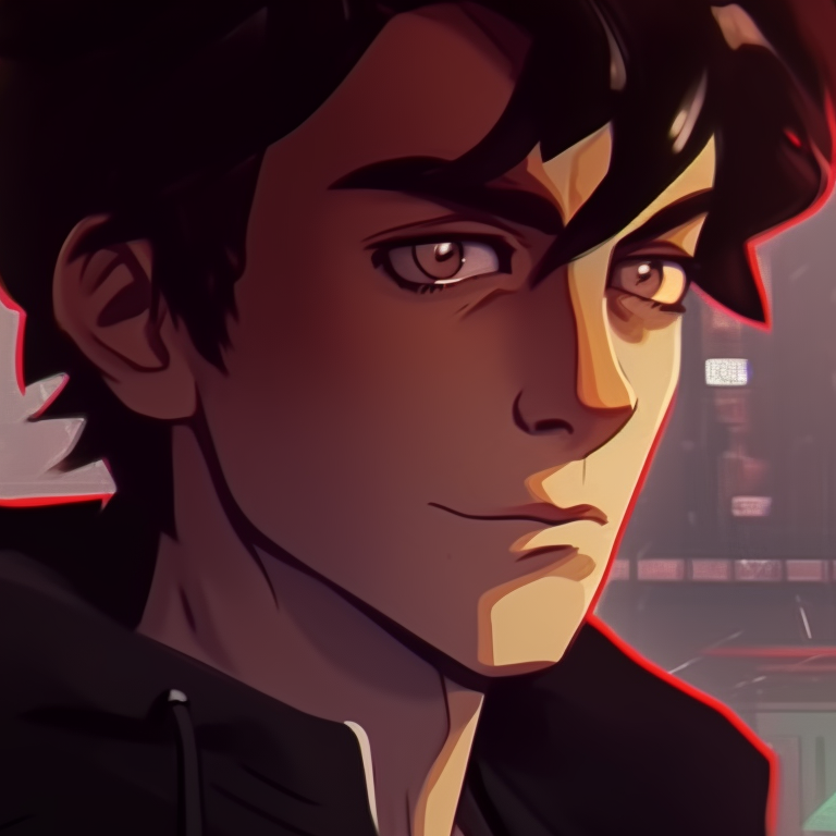 Miles and Gwen in matching spider suits, rich color saturation and detailed shading. artistic miles and gwen matching pfp pfp for discord.