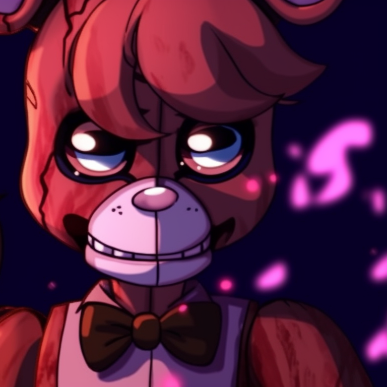 Night guard and Purple guy, contrasting auras and intense expressions in dark setting. find your perfect fnaf matching pfp pfp for discord.