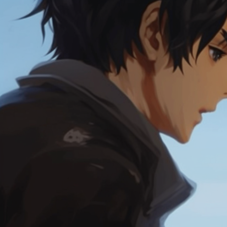 Two characters, detailed facial expressions, hidden behind masks, in deep, muted tones. secretive matching gif pfp pfp for discord.