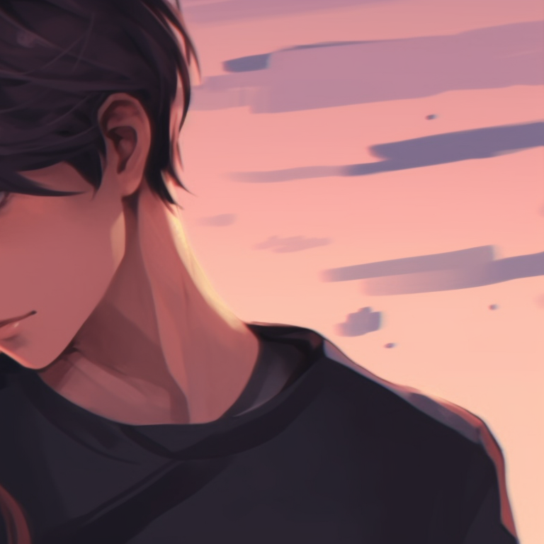 Two characters dressed in matching traditional outfits, intricate detailing and royal colors. cool anime matching pfp couple pfp for discord.