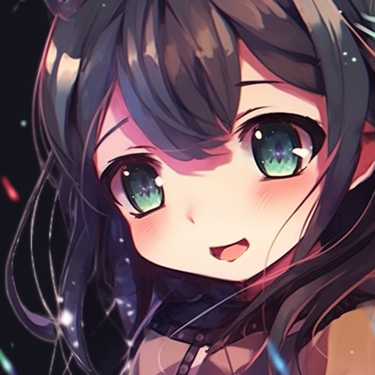 Two characters with magical attire, vibrant colors and sparkling effects. anime themed pfps for 2 pals pfp for discord.