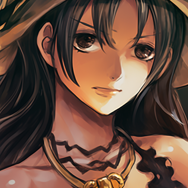 Two characters, one with a pumpkin lantern, under a moonlit sky with intense shading. inspirational one piece pfps for halloween pfp for discord.