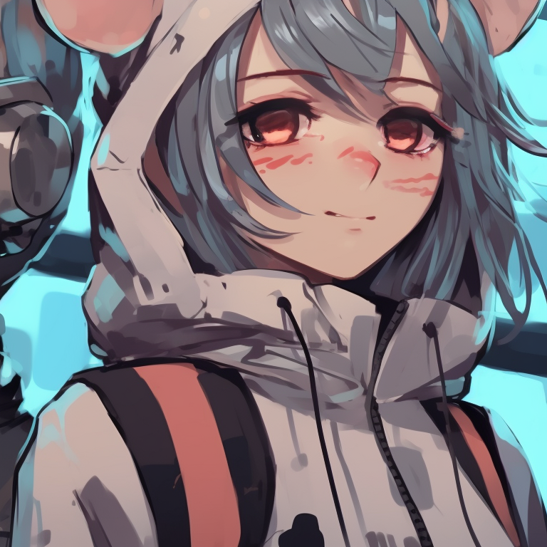 Two characters in traditional clothing, vintage shades and delicate rendering, enjoying tea together cool matching pfp for duo friends pfp for discord.