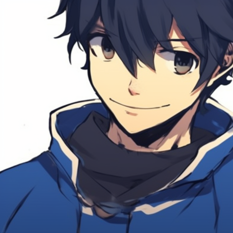 Two characters confronting each other on the football ground, detailed background and vivid hues. blue lock matching pfp - manga themes pfp for discord.