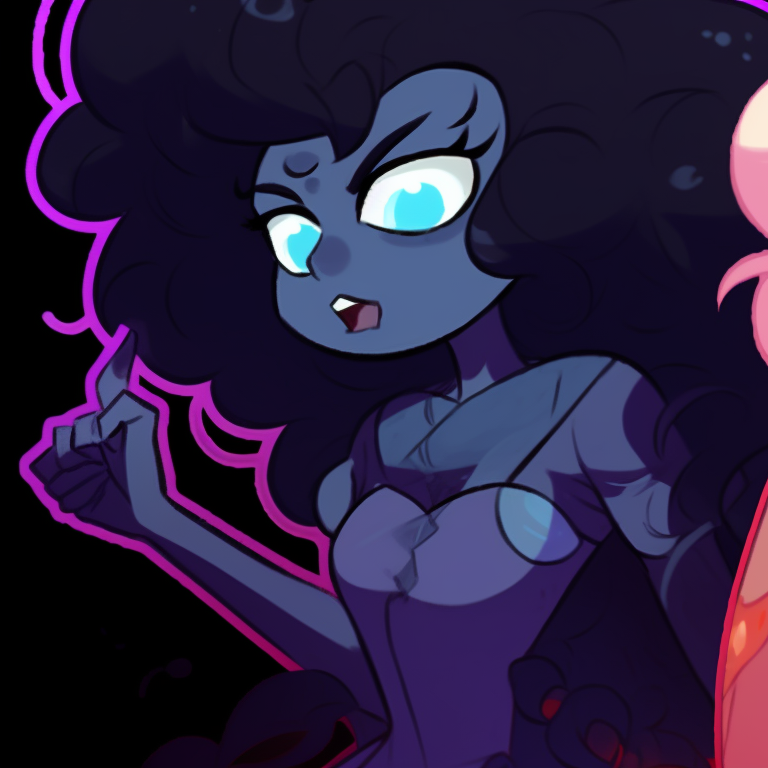 Two characters displaying their bond on Halloween, ready for mysteries with a gothic aesthetic. steven universe halloween special icons pfp for discord.