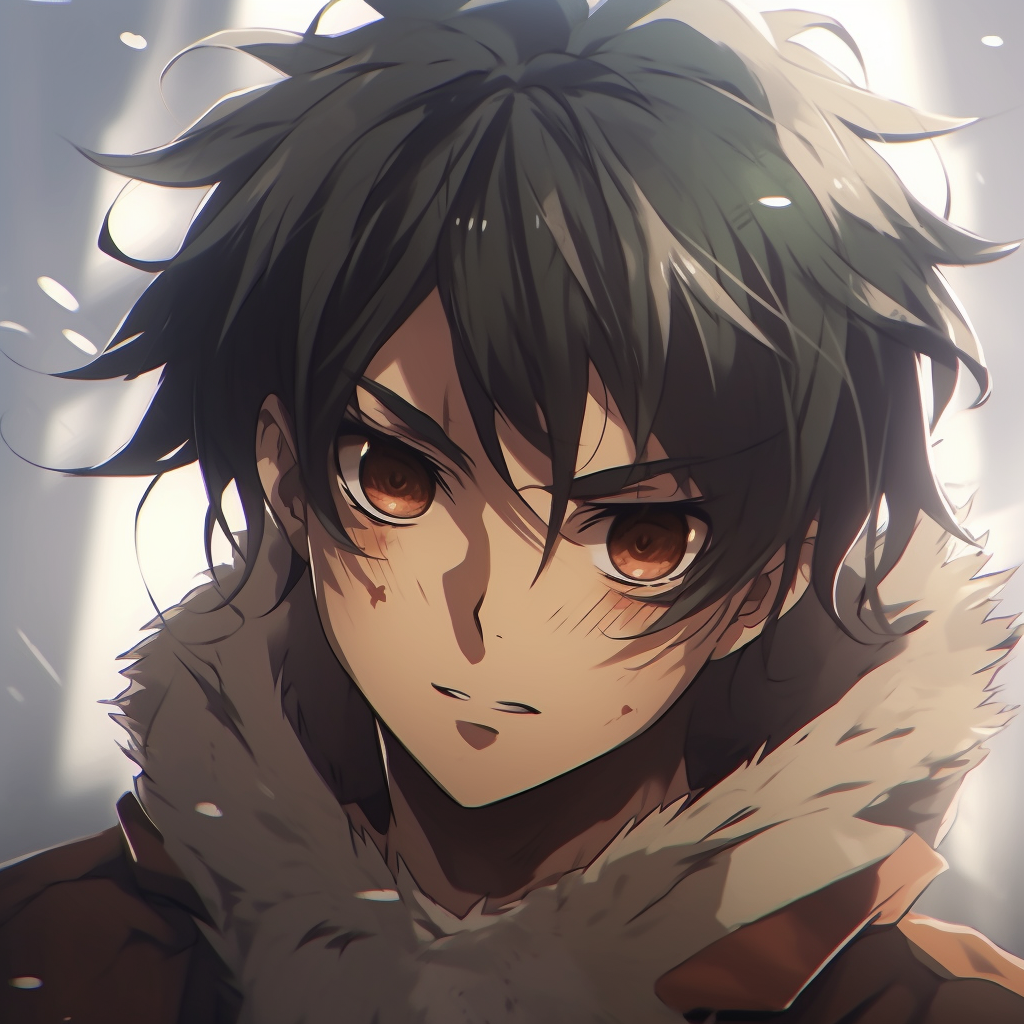 Eren Yeager's Titan form in a fit of rage, showcasing dynamic pose and high-velocity lines. classic anime characters pfp