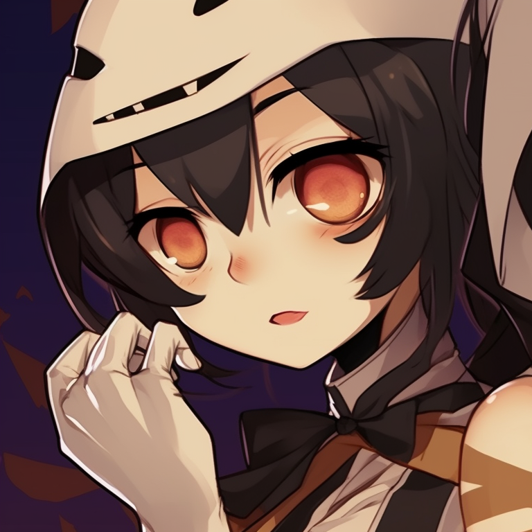 Two characters wrapped in mummy bandages, clean lines and neutral palette. fresh couples matching pfp halloween theme designs pfp for discord.
