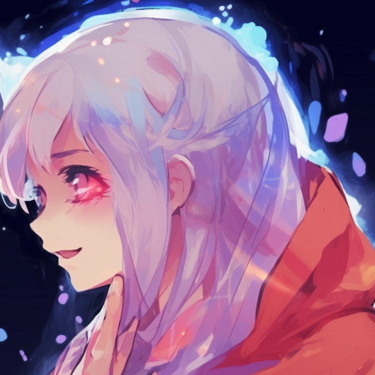 Two characters reflecting mirroring emotions, warm earthy colors and emotional close-up. ideal couple pfp matching pfp for discord.