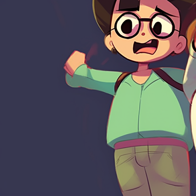 Two characters side by side, minimalist lines and pastel shades dominating the scene. innovative pfp cartoons for matching styles pfp for discord.