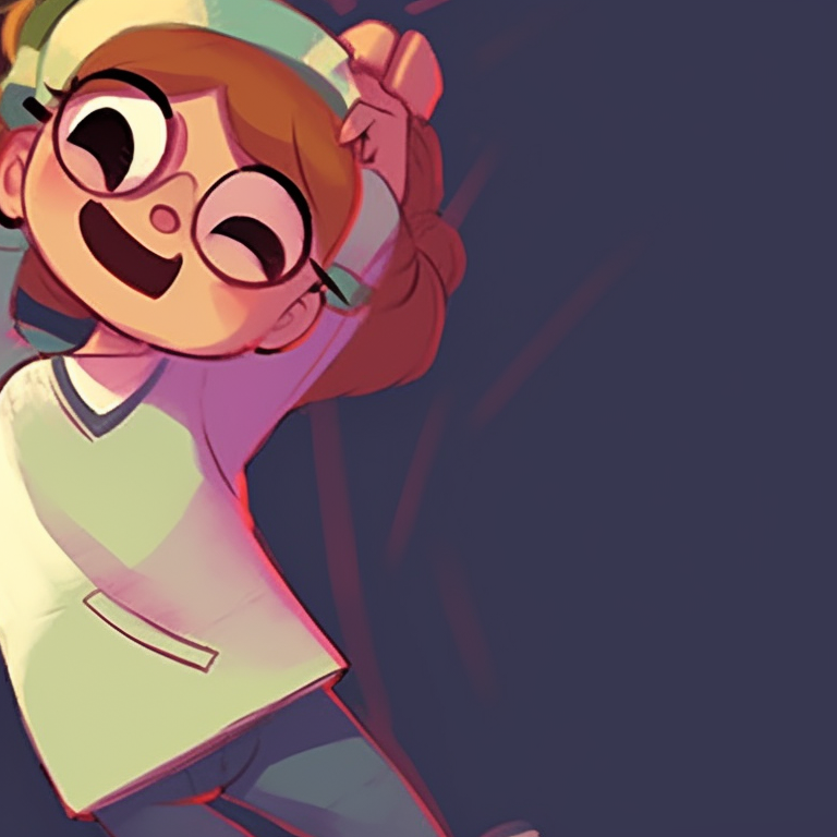 Two characters side by side, minimalist lines and pastel shades dominating the scene. innovative pfp cartoons for matching styles pfp for discord.