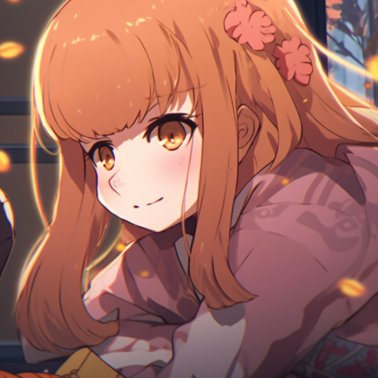 Profiles of two characters, deep colored background and Halloween elements. halloween theme pfp characters from a silent voice pfp for discord.