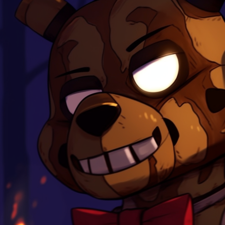 Two characters, Freddy and Bonnie, with soft lighting and vintage tints. find your perfect fnaf matching pfp pfp for discord.