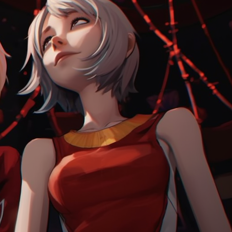 Two characters, hanging upside-down, beautifully detailed artwork, vibrant and lively colors. story behind miles and gwen matching pfp pfp for discord.