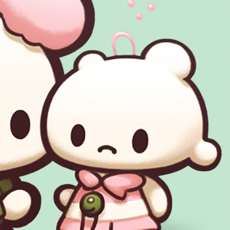 Little Twin Stars, light pastel colors, in coordinated poses against a starry backdrop. stylish matching sanrio pfp pfp for discord.