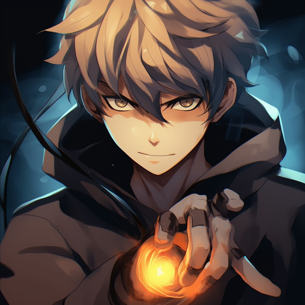 Close-up on Naruto's face and his Rasengan, focusing on the contrast between the character's intensive look and the energy sphere's vibrant glow. naruto anime male pfp pfp for discord.