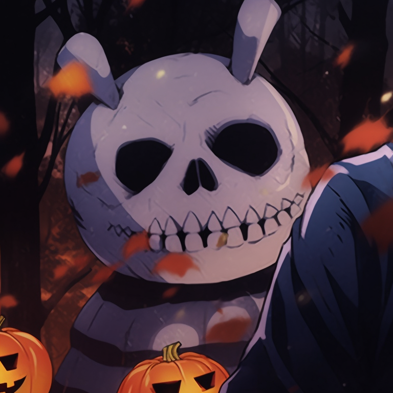 Two characters battling, the light of a full moon and an eerie setting enhancing the scene. jujutsu kaisen halloween pfp themes pfp for discord.