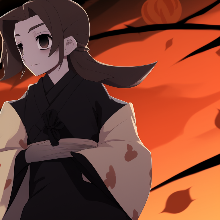 Zenitsu and Nezuko ghoulishly dressed, with protruding shadows to enhance the eerie feel. halloween themed zenitsu and nezuko fanart pfp for discord.