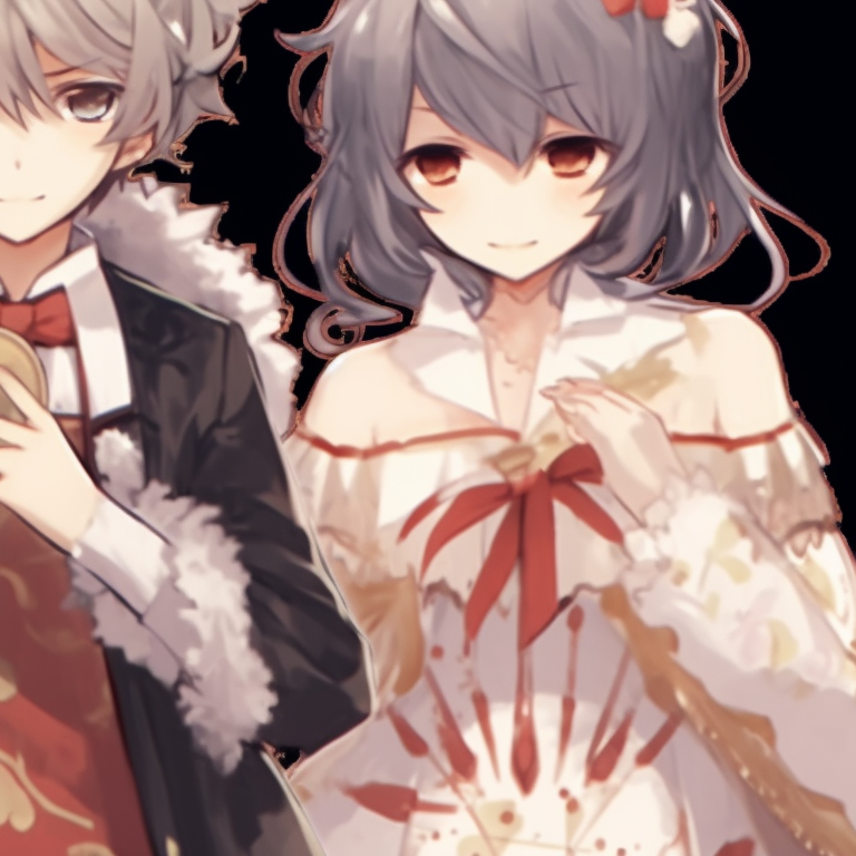 Three fighting characters, dynamic action poses, capturing motion with intense colors. trio pfp matching for girls pfp for discord.