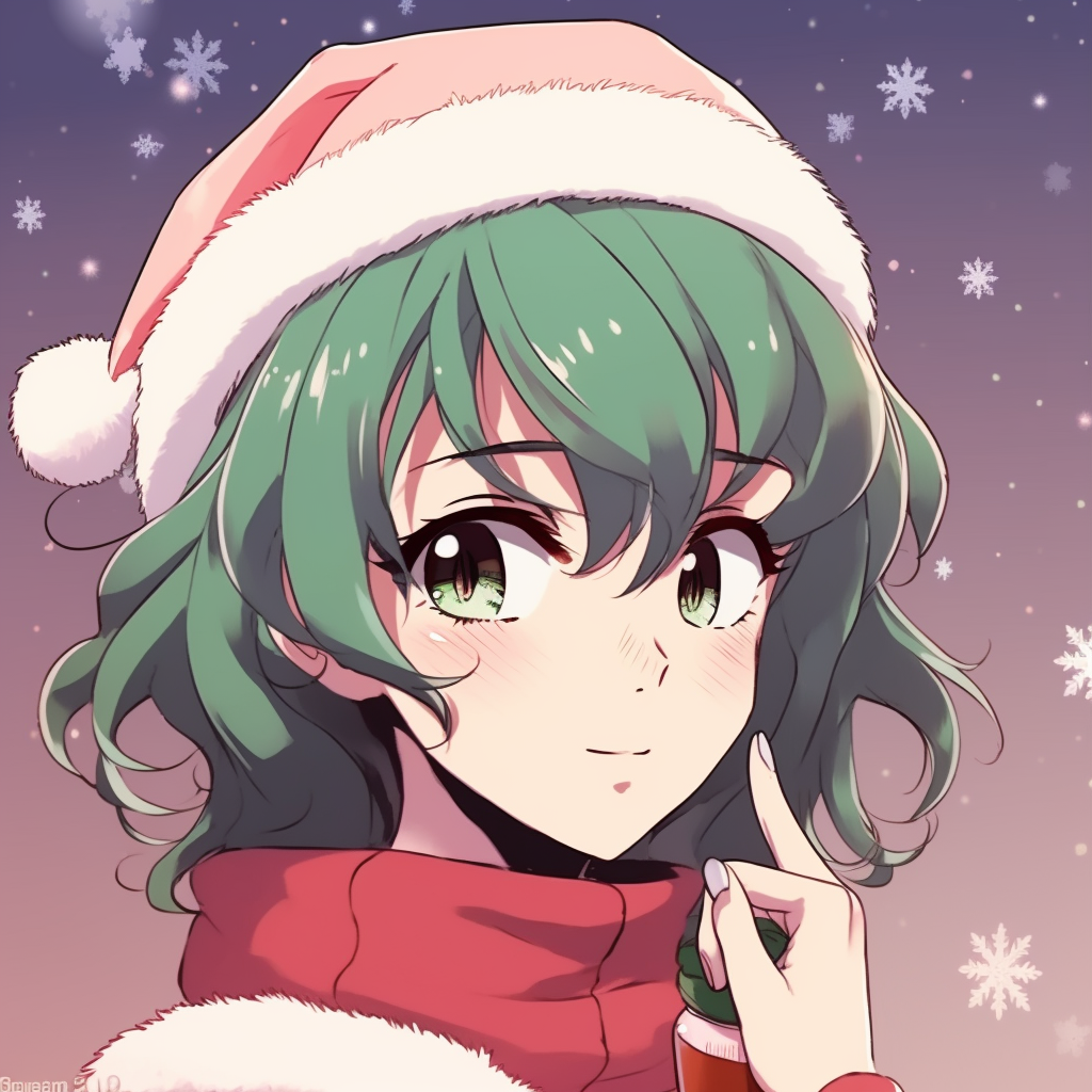 Illustration of Sailor Moon characters enjoying Christmas, detailed Christmas tree in the background, a variety of colorful costumes. top rated anime christmas pfp