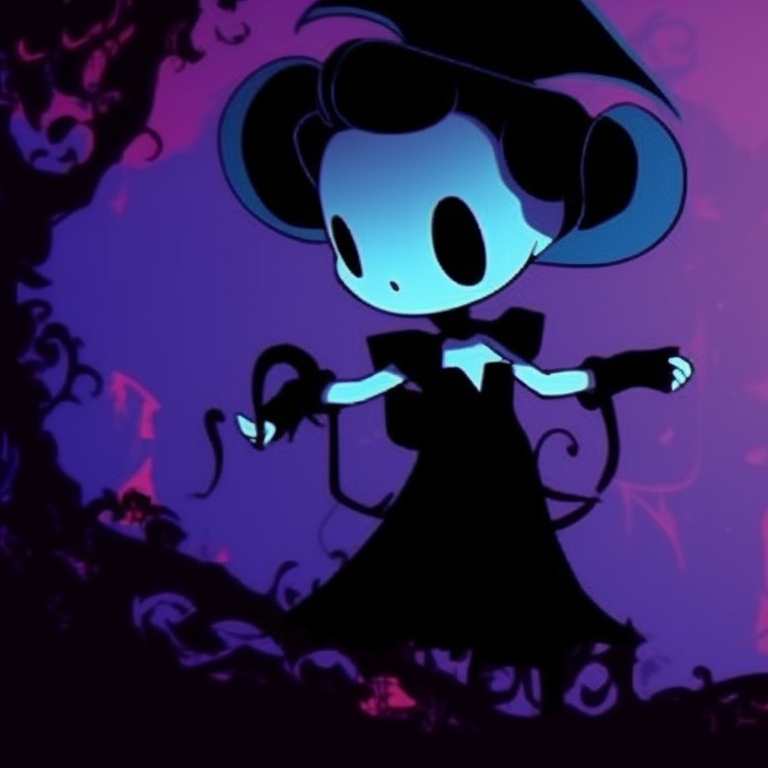 Two characters as dark silhouettes, intensely lit background. scary disney halloween matching pfps pfp for discord.