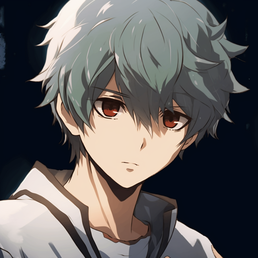 Action frame of Gintoki, intense expression with high contrast colors. top anime gif pfp themes HD, free download