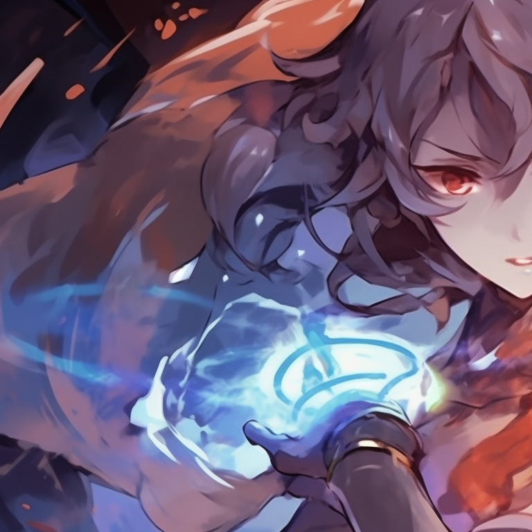 Two characters charging their elemental abilities, dynamic poses and striking colors. genshin matching pfp featuring popular characters pfp for discord.