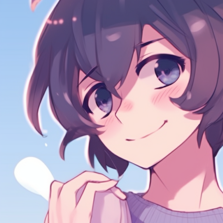 Two characters in a silhouette style rendition, highlighted by a colorful sunset sky, showing their close companionship. anime style pfps for best friend duo pfp for discord.