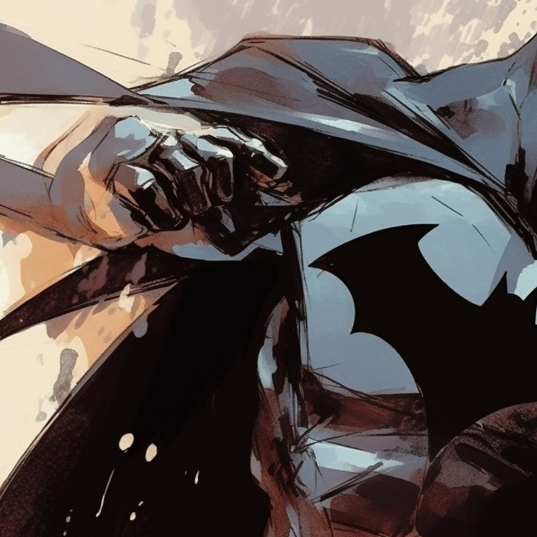 Close-up of Batman and Catwoman, intricate facial details and subtle hues. batman and catwoman theme for pfp pfp for discord.