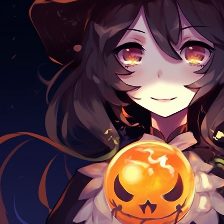 Two characters under a full moon, deep blues and purples with romantic undertones. halloween matching profile pictures pfp for discord.